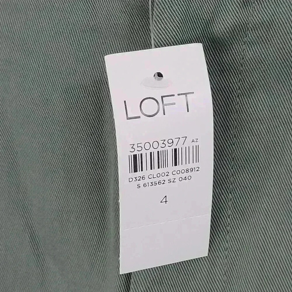 NWT Loft Womens Lyocell Pants Size 4 Green 20PT - Picture 5 of 7
